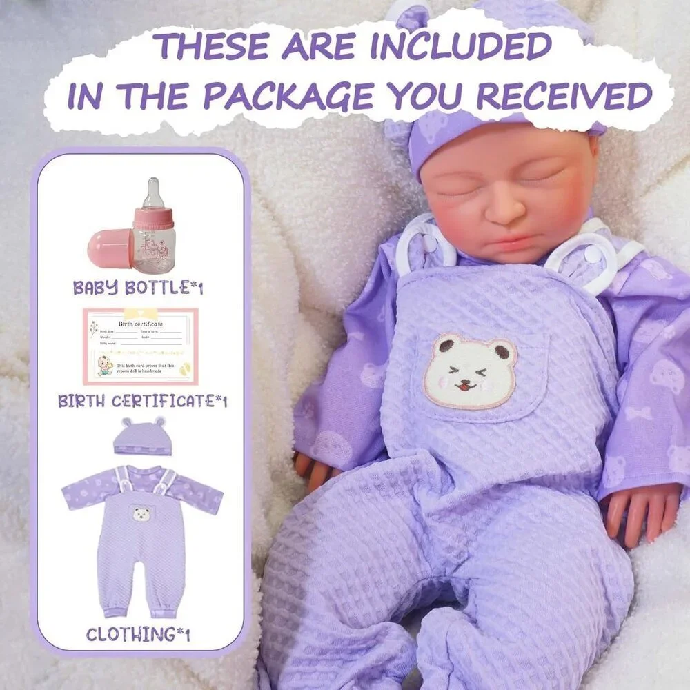 20in Full Silicone Reborn Angela-yellow Baby Girl Dolls Lifelike 8.61LB Weight